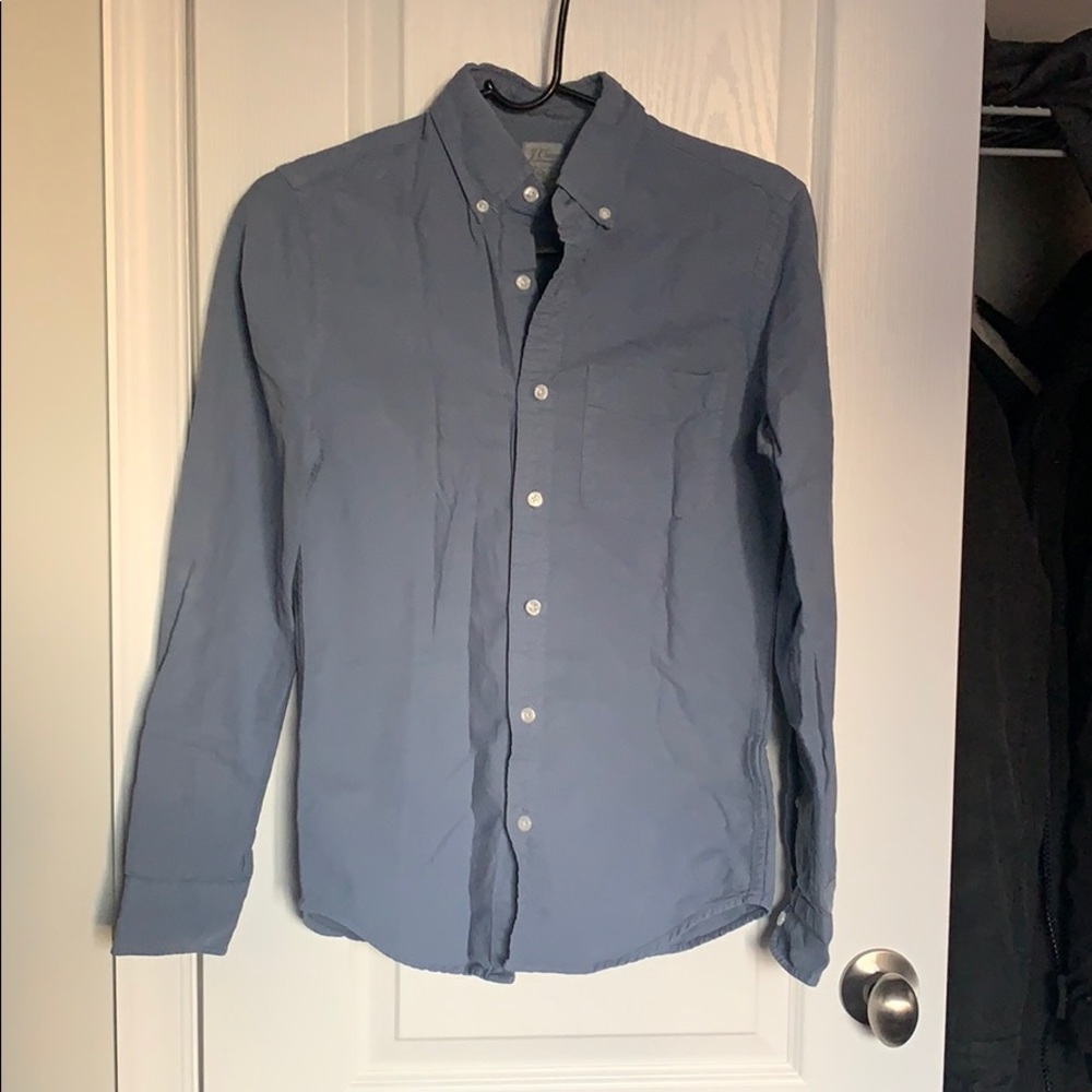 Jcrew men blue button down 100% cotton size xs
